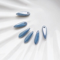 Бусины Glass Daggers 3*11mm, 03000/14464, Chalk White Baby Blue Luster
