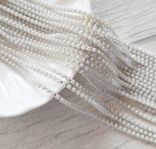 Жемчужная цепь Белая, ss4 (1,4мм)