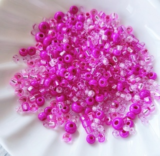 Бисер Preciosa Mix Fuchsia Pink, 8 грамм