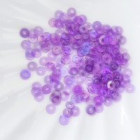 Пайетки (Индия) фиолетовые сиреневые King Violet 3мм, 3гр