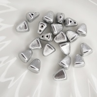 Бусины треугольники Nib-Bit 00030/01700 серебро, 20шт