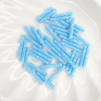 Японский бисер Миюки стеклярус Twist Beads 0413 Opaque Turquoise Blue, 12мм, 4 грамма