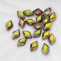 Бусины ромбовидные GemDuo 00030/95400 Magic Green, 20 шт