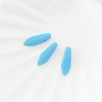 Чешские бусины Даггерсы голубые Glass Daggers 5*16mm 63030, 3шт