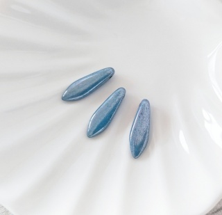 Бусины Даггерсы нежно-голубой блеск Glass Daggers 5*16mm,03000/14464 BBL, 3шт