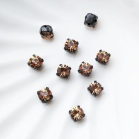 Шатоны Чехия Light Colorado Topaz+black, 4мм, 10шт Шатоны Чехия Light Colorado Topaz+black, 4мм, 10шт