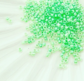 Японский бисер Miyuki Delica 11/0 DB2040 Светящийся мятно-зеленый Luminous Mint Green, 3гр
