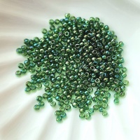 Японский зеленый Бисер Toho 11/0, №167B, Rainbow Grass Green, 4 гр