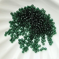 Бисер японский зеленый Toho 11/0, №939, Green Emerald , 4 гр