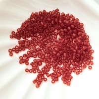 Бисер японский матовый красный Toho 11/0, №5ВF, Frosted Siam Ruby, 4 гр