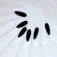 Бусины Даггерсы Черные Матовые Glass Daggers 3*11mm, 23980/84110 Jet Matted, 6шт