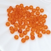 Бисер ярко-оранжевый Preciosa 90030, размер 6/0 (4,1мм), 5гр