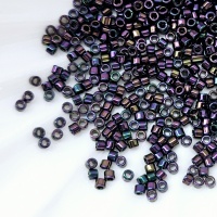 Бисер для плетения Miyuki Delica 11/0 DB0004 Purple Iris, 3гр