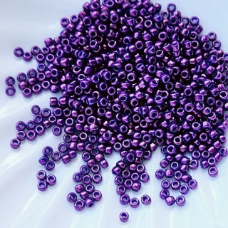 Бисер японский металлический виноград Toho Round 15/0, №461, Metallic Grape, 4гр