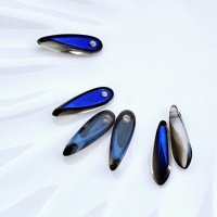 Бусины кинжалы Glass Daggers 3*11mm, Crystal Azuro 00030/22201, 6шт