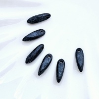 Бусины Glass Daggers 3*11mm, Jet Etched Hematite 23980/14400E, 6шт