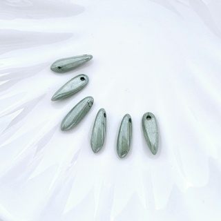 Бусины кинжалы бирюзовый блеск Glass Daggers 3*11mm, Teal Luster 03000/14459, 6шт