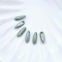 Бусины кинжалы бирюзовый блеск Glass Daggers 3*11mm, Teal Luster 03000/14459, 6шт