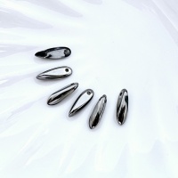 Бусины кинжалы Хром Glass Daggers 3*11mm, Chrome 00030/27401, 6шт