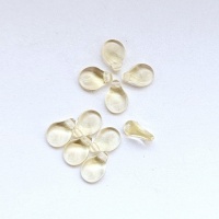 Чешские бусины Пипы светлый топаз Pip beads, 5*7мм, 10200 Light Topaz, 10шт