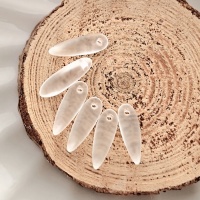 Бусины кинжалы малые Glass Daggers 3*11mm, 00030/84110 матовые, 6шт