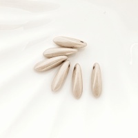 Бусины Кинжалы Glass Daggers 3*11mm, 03000/14419, Chalk White Latte Luster, 6шт