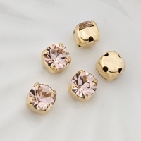 Шатон Винтажный розовый Vintage Rose+gold, 6мм, 1шт