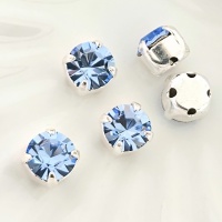 Шатон Чешский светлый сапфир Light Sapphire, 6мм, 1шт