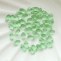 Бусины чешские свето-зеленые Ризо Rizo 6*2,5мм, 50510 Peridot, 3гр (50шт)