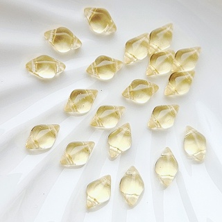 Бусины чешские ромбики Светлый Топаз GemDuo, Light Topaz, 20шт Бусины чешские ромбики Светлый Топаз GemDuo, Light Topaz, 20шт
