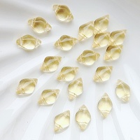 Бусины чешские ромбики Светлый Топаз GemDuo, Light Topaz, 20шт Бусины чешские ромбики Светлый Топаз GemDuo, Light Topaz, 20шт