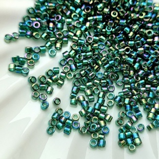 Бисер цилиндрический Зеленый Miyuki Delica 11/0, DB0175 Emerald AB, 3гр Бисер цилиндрический Зеленый Miyuki Delica 11/0, DB0175 Emerald AB, 3гр