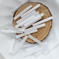 Стеклярус Чехия Preciosa Сатиновый Белый 05051, 20мм, 5гр Стеклярус Чехия Preciosa Сатиновый Белый 05051, 20мм, 5гр