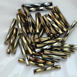 Стеклярус Чехия Preciosa витой 59115, 15мм, 5гр