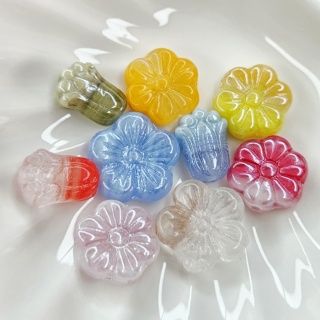 Микс бусин Цветочки-2 Preciosa, 9 штук (10гр)