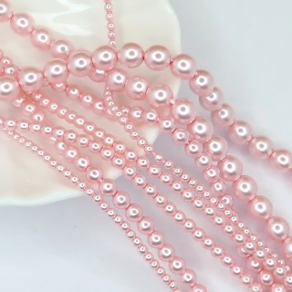 Жемчуг круглый чешский Preciosa розовый глянцевый 70427, 3мм, 10шт