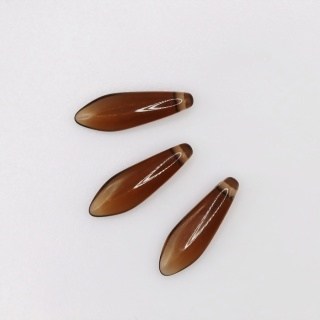 Чешские бусины Glass Daggers Smoke Topaz 5*16mm 10230, 3шт