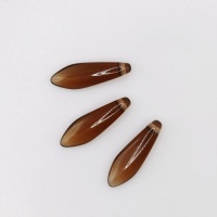 Чешские бусины Glass Daggers Smoke Topaz 5*16mm 10230, 3шт