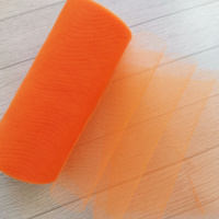 Фатин оранжевый , ширина 15см