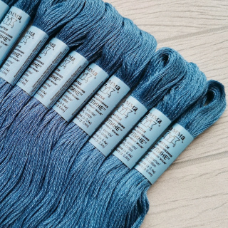 Нитки для вышивания мулине "Gamma" двойной мерсеризации, цвет 0005, Светло-синий